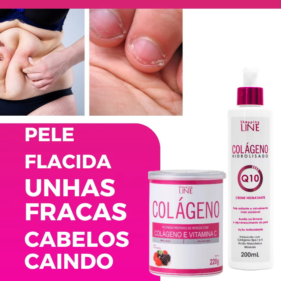 Kit Colágeno Hidrolisado + Creme Anti-Flacidez