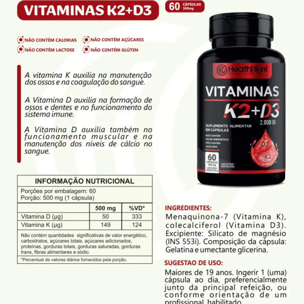 Vitamina K2 MK-7 + D3